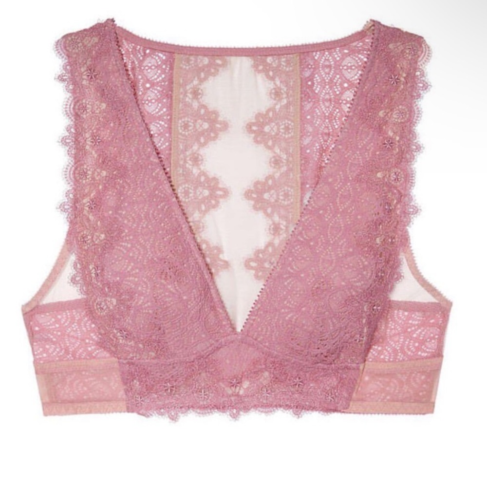 Victoria's Secret Dream Angels Plunge Chantilly
Lace Bralette- M